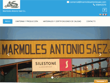 Tablet Screenshot of marmolesantoniosaez.com